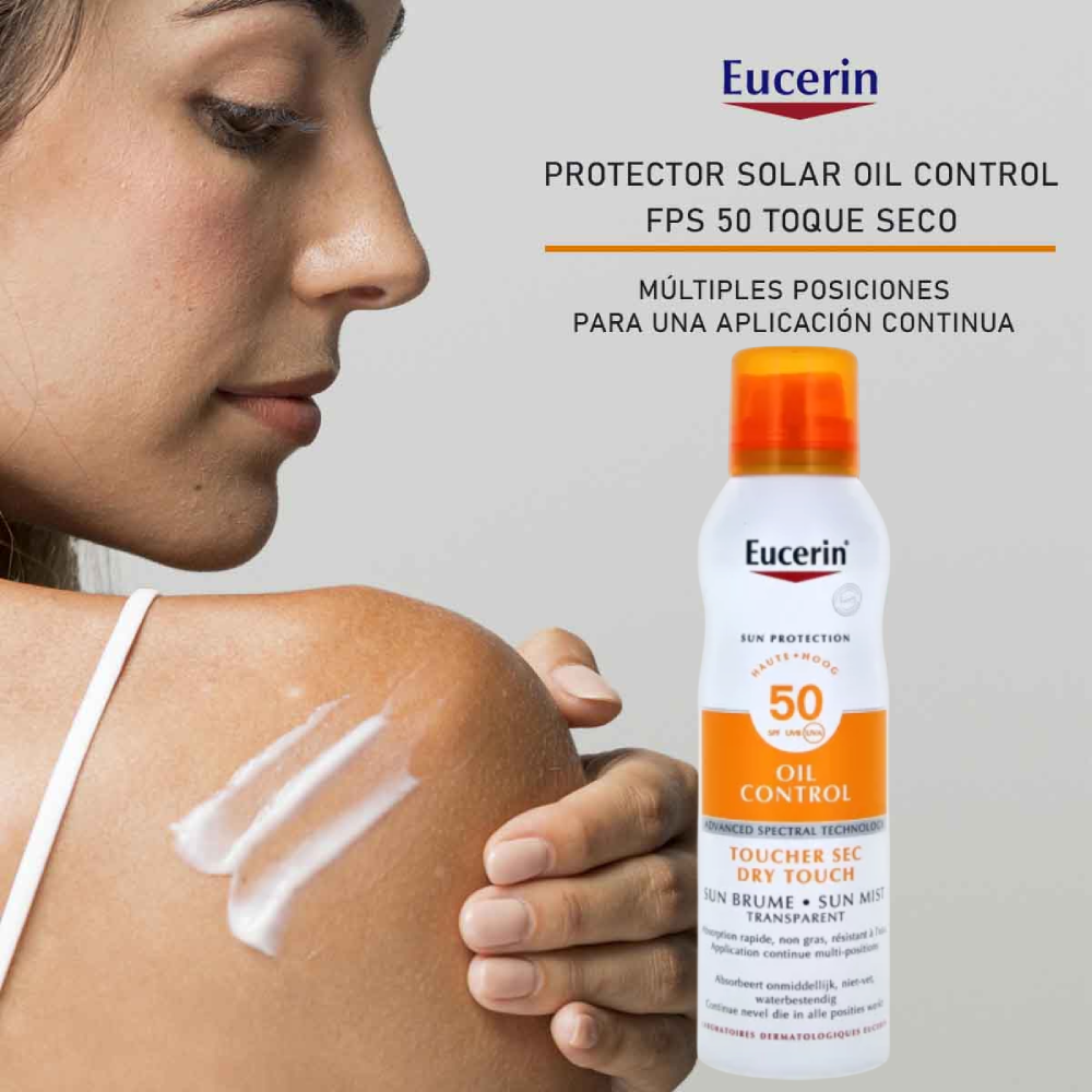 Eucerin Sun Protection Oil Control Brume Transparente Spray SPF 50 200ml  , Eucerin Sun Protection Oil Control Brume Transparente Spray SPF 50 ราคา , Eucerin Sun Protection Oil Control Brume Transparente Spray SPF 50 รีวิว